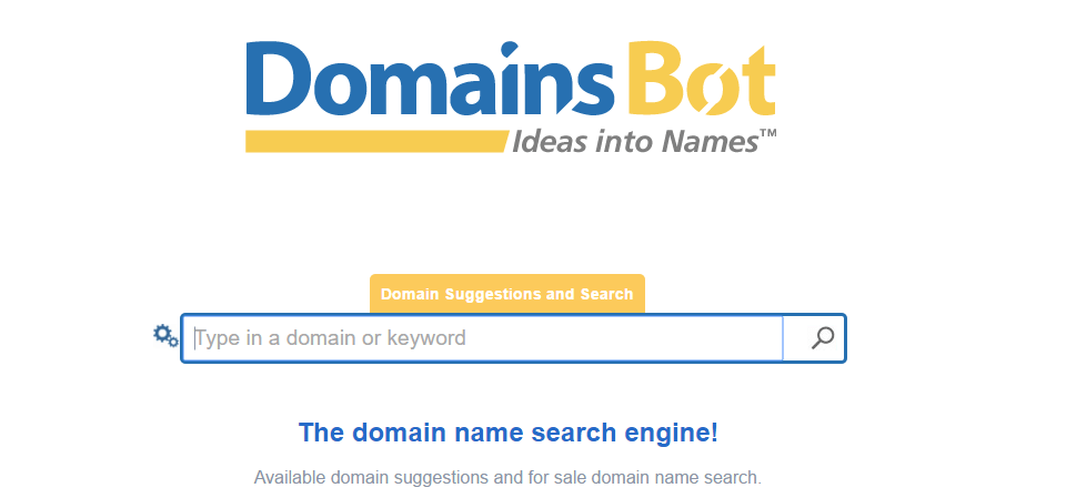 Domain Name Suggestion Tools domainsbot